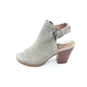 Frye & Co Donna Womens Peep Toe Ankle Bootie Suede Ash 8.5M
